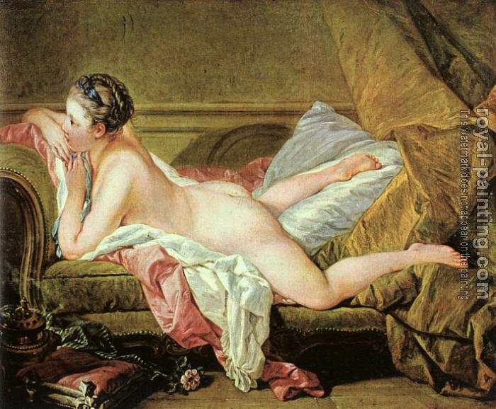 Francois Boucher : Nude on a Sofa (Reclining Girl)